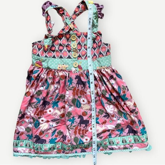 Matilda Jane Quiet Village Girls Kids Colorful Cross Back Dress. 18-24 Months. - Picture 4 of 7